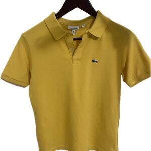 Lacoste Kids Big Boys Polo Shirt Yellow Size 16